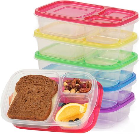 lunch box with 3 compartments